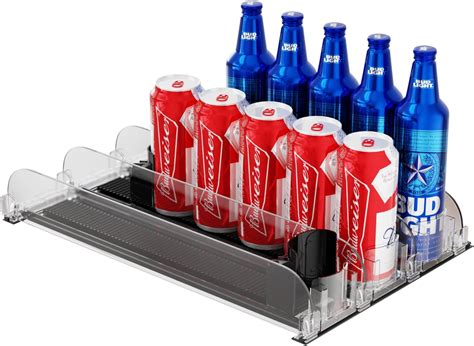 Amazon.com: Nestled Interiors Drink Organizer for Fridge Self-Pushing ...