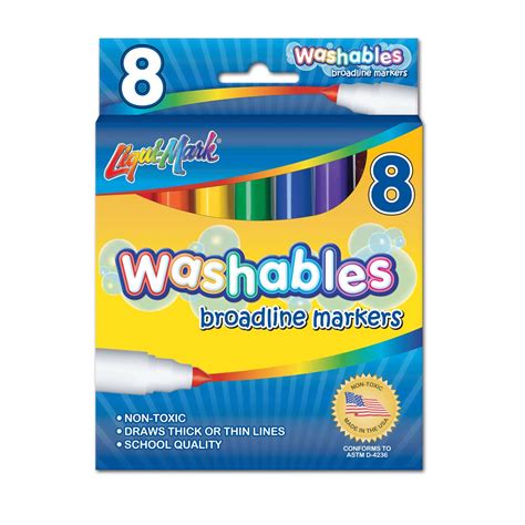 Buy LIQUI-MARK Bold Washable Marker, Box of 8 Online at Low Prices in ...