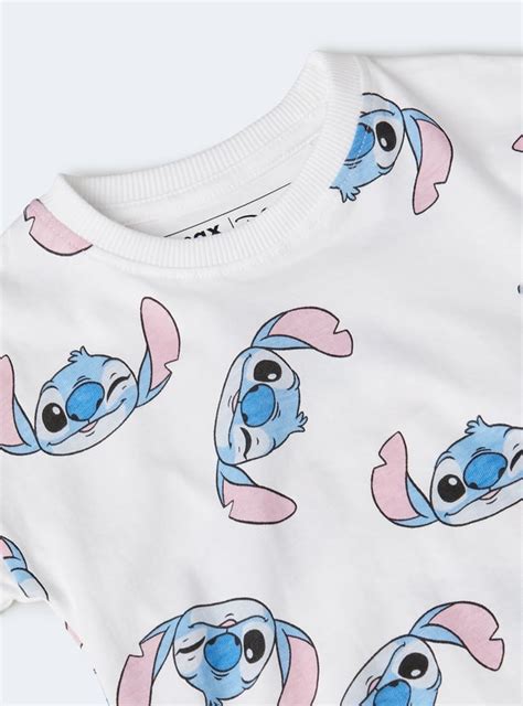 Buy Girls Lilo & Stitch Print Shorts Set Online at just Rs. 499.0 ...