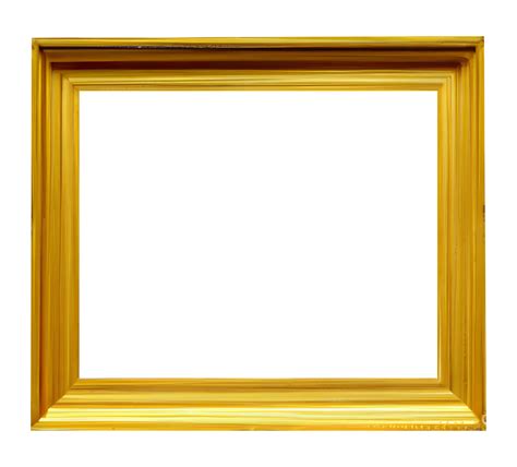 Blank antique gold picture frame. 21888106 PNG