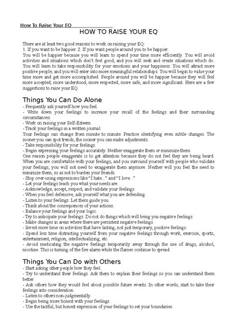Types of human Emotions - HOW TO RAISE YOUR EQ There are at least two ...