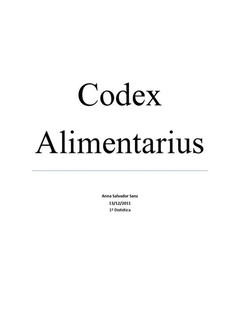 Image result for Codex Alimentarius PDF