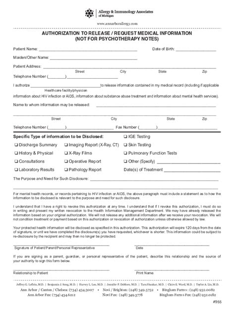 Fillable Online Patient FormsMedical History FormsAnn Arbor, MI Fax ...
