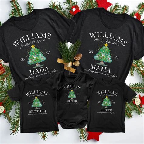 Family Christmas Shirts Matching Christmas T-shirt Family Matching Xmas ...
