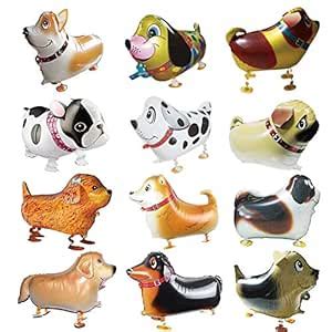 Buy Walking Animal Balloons 12 Pieces Pet Dog Balloon Toys Air Walkers ...