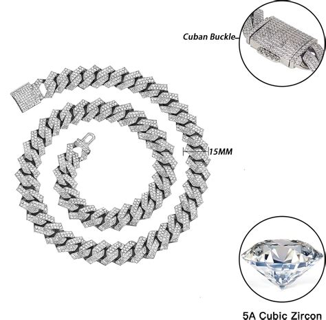 Buy yfstyle Cuban Link Chain for Men Curb Chain Necklace Gold Cuban Hip ...