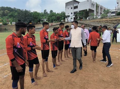 Kabaddi competition held at Vedanta Science College Lunawada; 36 ...
