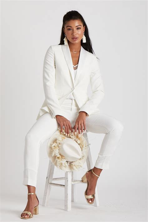 Womens White Tuxedo Coat at Sam Hamby blog