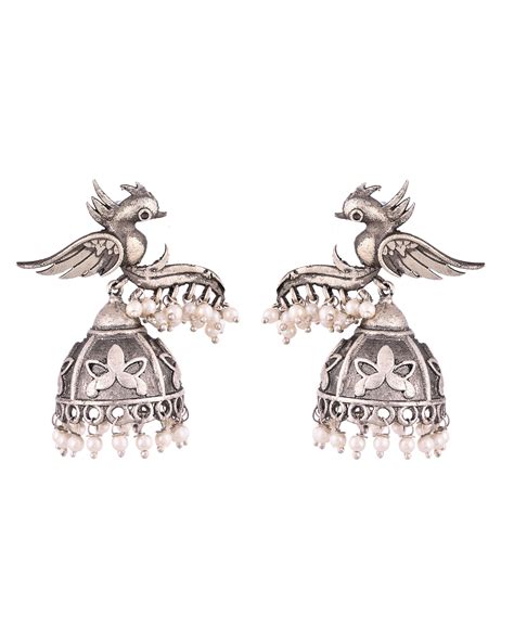 OXIDIZED MALAVIKA EARRING – For Ya