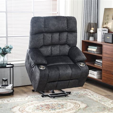 JUUXO 26 inch Extra Wide Seat Big Man Recliner Chair, Premium 41-inch ...