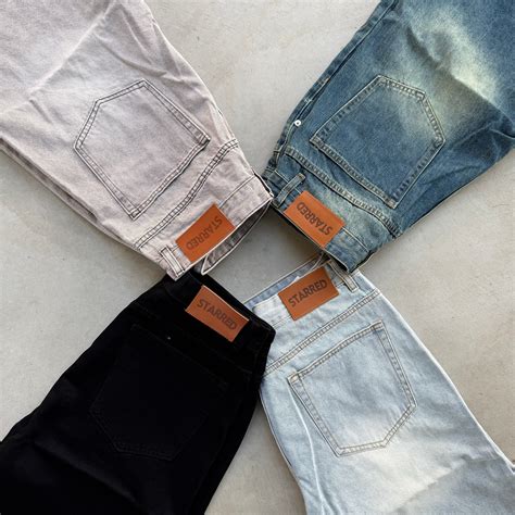 Baggy Wide Leg Denim Jeans – Starred