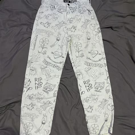 RIP N' DIP - SHARPIE GRAFFITI CAT PANTS - Depop