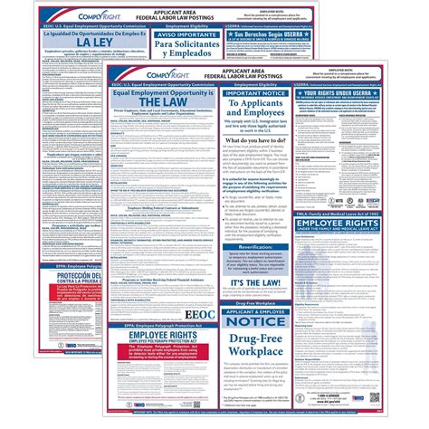 ComplyRight Federal Applicant Area Poster, Bilingual (E0076BIL) | Quill.com