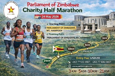 Parliament of Zimbabwe Charity Half Marathon , Parliamentof Zimbabwe ...