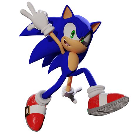 Remade Sonic poses. (made in Blender) : r/SonicTheHedgehog