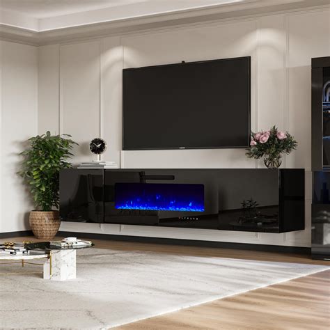 Entertainment Unit With Fireplace