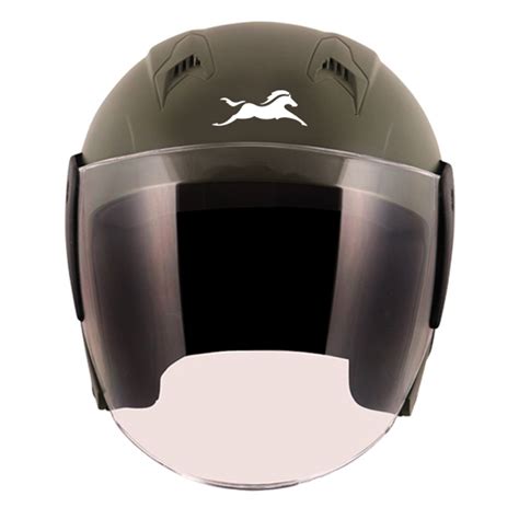 TVS Half Face Green Helmet | Ride in Style & Safety