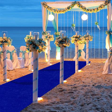 Amazon.com: FUHSY Royal Blue Aisle Runner for Party 4FT x 20 FT Aisle ...