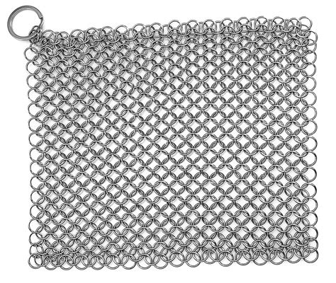 Stainless Steel Cast Iron Cleaner, Chainmail Scrubber, Skillet Grill ...