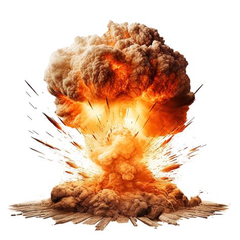Premium PSD | AI generated Nuclear bomb explosion png isolated on ...