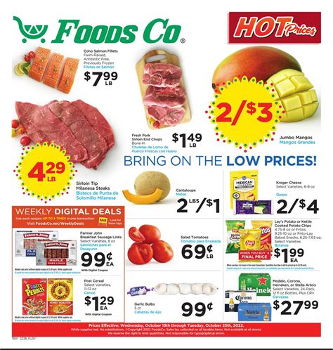 Foods Co Weekly Ad (10/19/22 - 10/25/22) - OpinionJoy