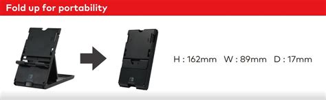 Nintendo Officially Licensed HORI - Compact Playstand - Black (Switch ...