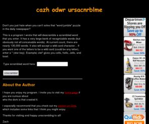 Zachwordunscrambler.com: Zach's Word Unscrambler