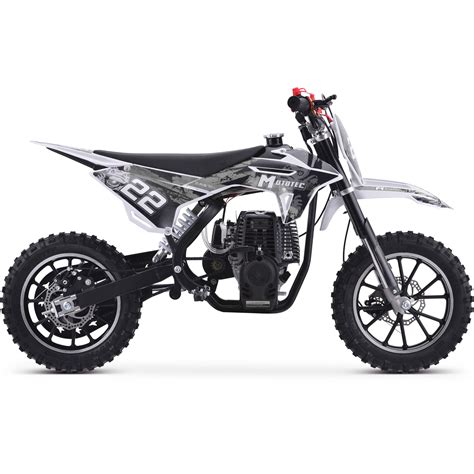 MotoTec Demon 40cc 4-Stroke Kids Gas Dirt Bike White-MT-DB-4
