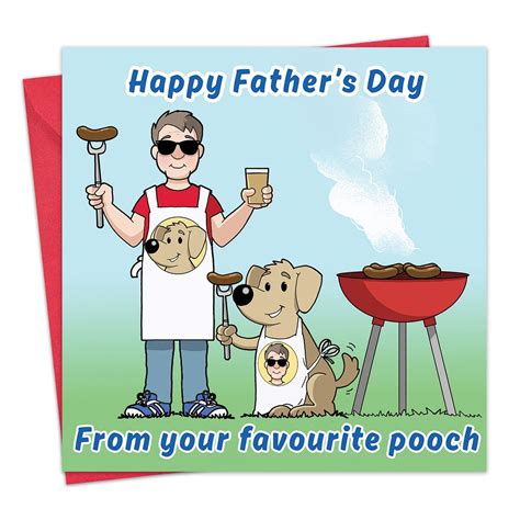 Twizler Funny Father's Day Card from The Dog - Funny Dog Father's Day ...