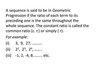 Image result for Geometric Progression Formula