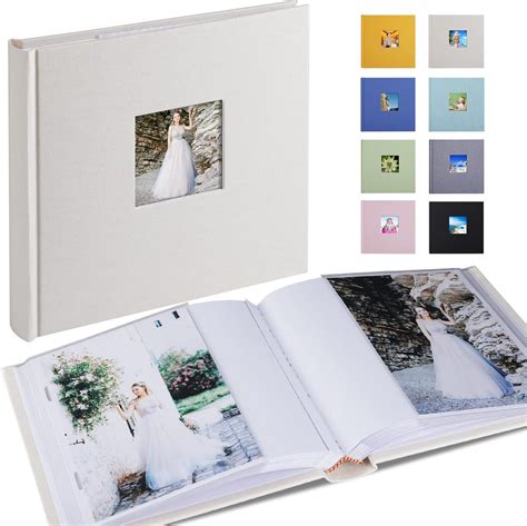 Photo Album 4x6 Hold 60 Photos with Memo Vertical Slip-in Pockets Photo ...