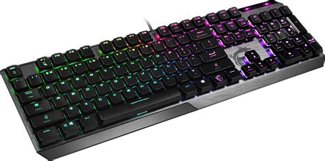 MSI Vigor GK50 Low Profile RGB Mechanical Gaming Keyboard, Kailh White ...