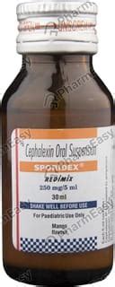 Sporidex 250 MG Suspension (30): Uses, Side Effects, Price & Dosage ...