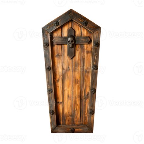 Wooden Coffin top view isolate on transparent background 56615332 PNG