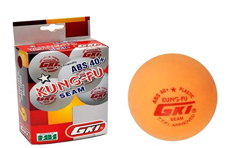GKI KUNG FU Plastic Table Tennis Ball, (Yellow) Standard Size : Amazon ...