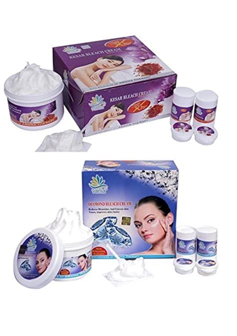 Vania Kesar & Diamond Bleach Cream Combo 250 Gm | Rich Natural Fairnes ...