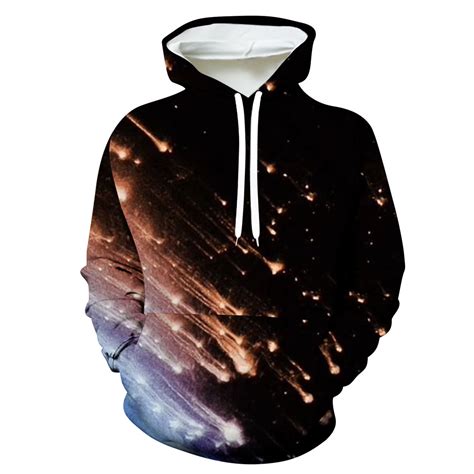 Penkiiy Unisex Colorful Graphic Hoodies 3D Print Cool Sweatshirt Cool ...