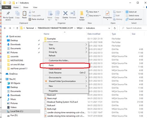 Step 4: After open indicators file right click and paste private ...
