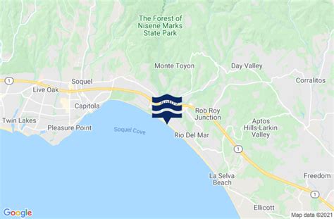 Rio Del Mar, CA Tide Charts, High & Low Tide Table, Fishing Times | US