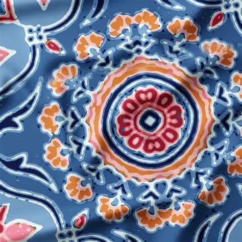 Ethnic Paisley Pattern Digital Printed Fabric – fabricaind