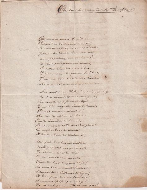 Staël, Germaine de - Chelli Autographes