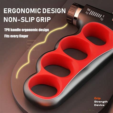 Grip Strength Trainer, Adjustable Resistance 11-220 Lbs (5-100 Kg) Grip ...