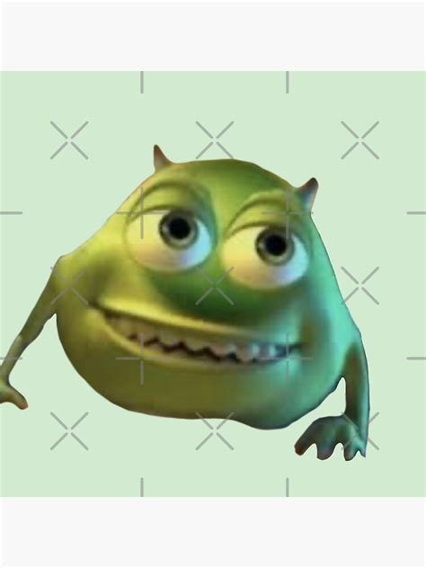 "Mike Wazowski two eyes meme!" Pin by sqshmallowsart | Redbubble