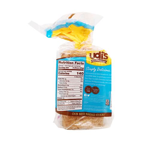 UDI’S GLUTEN FREE Soft & Delicious White Sandwich Bread, 12 oz ...
