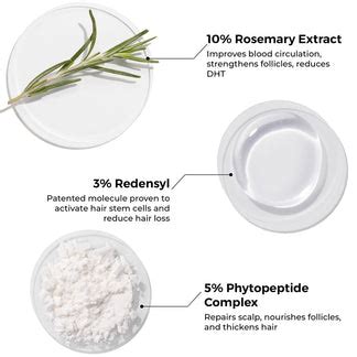 Brillare Hair Growth Serum | 10% Rosemary, 3% Redensyl, 5% Multipeptide ...