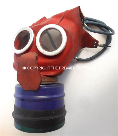 British World War Two Small Child’s “Mickey Mouse” gas mask in its ...