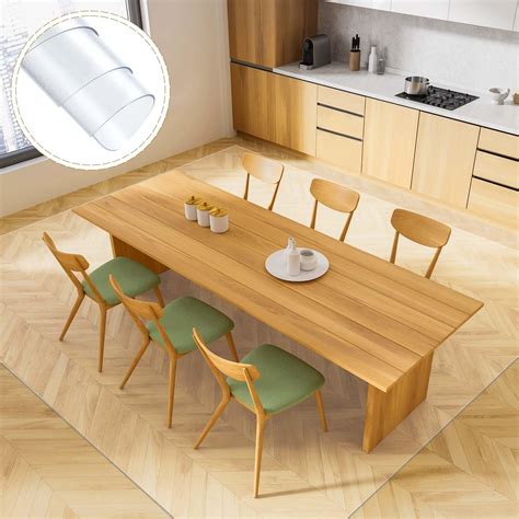 Amazon.com: Drydiet Clear Plastic Floor Mat 5.2' x 4.3' Vinyl Area Rug ...