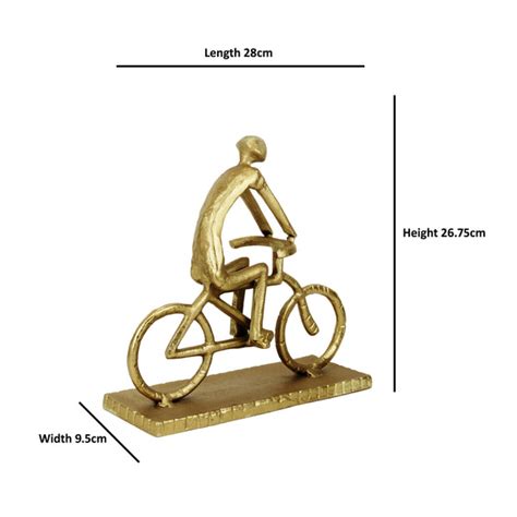 PedalMan Gold Décor Figurine – Maison Modern