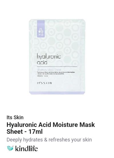 Its Skin: Hyaluronic Acid Moisture Mask Sheet - 17ml