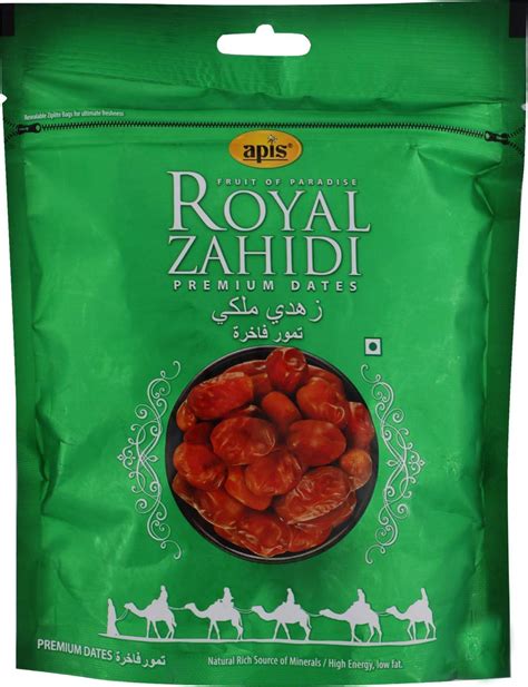 Apis India Ltd. Fresh Royal Zahidi Dates (1500 Gm - 500 Gm X 3 Packet ...